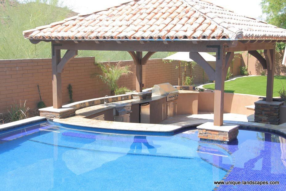 swimming pool designs with bar photo - 7