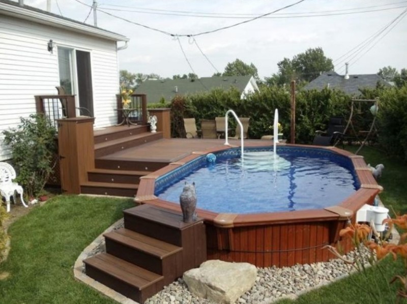 swimming pool designs with decking photo - 3