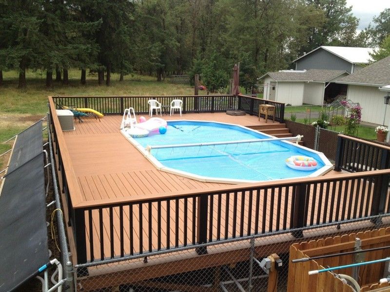 swimming pool designs with decking photo - 6