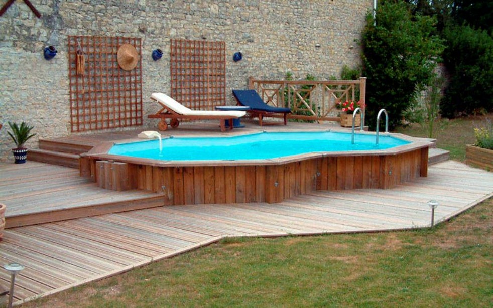swimming pool designs with decking photo - 8