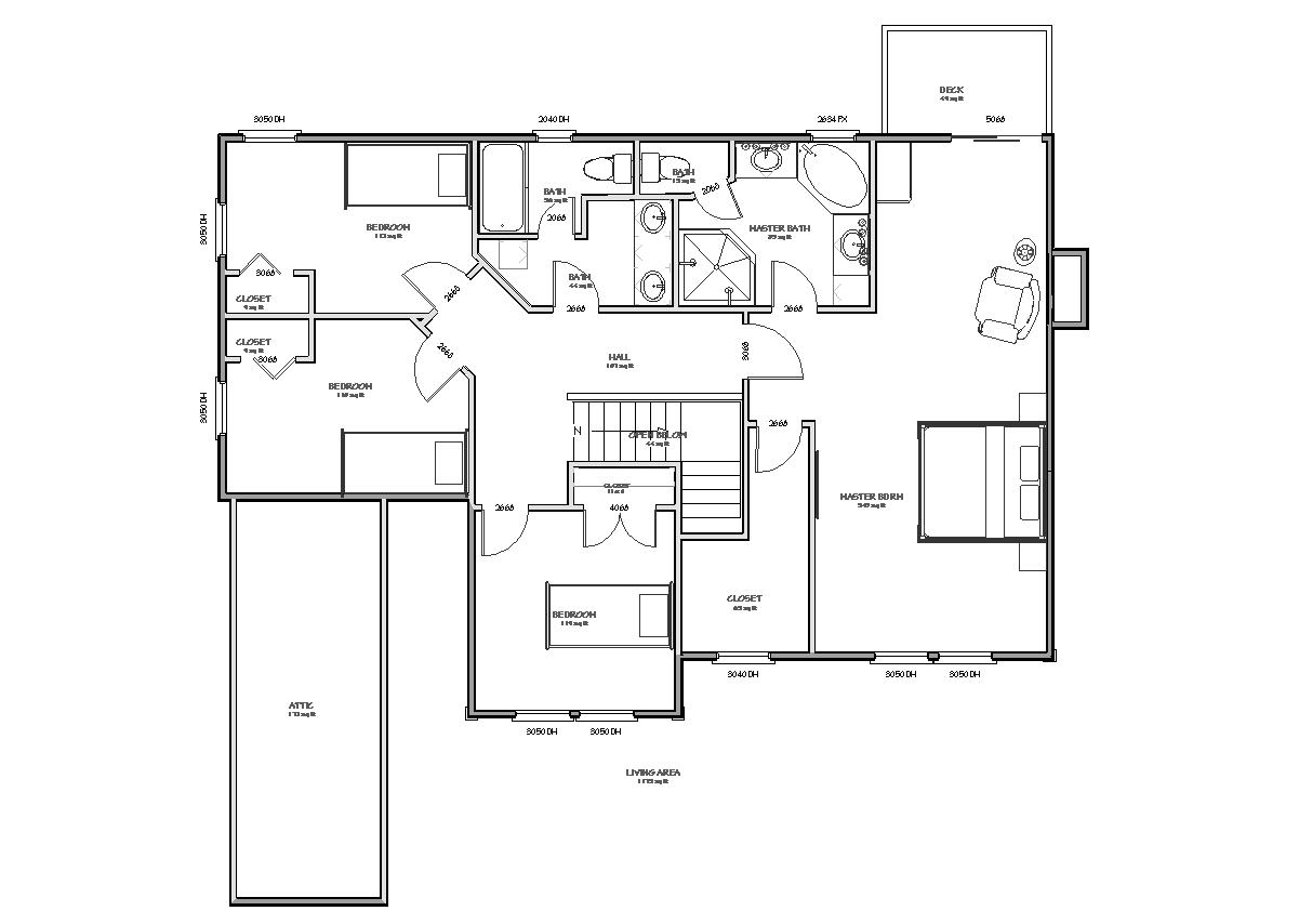 traditional 3 bedroom house plans photo - 6