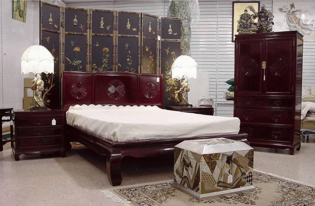 traditional asian bedroom furniture photo - 3