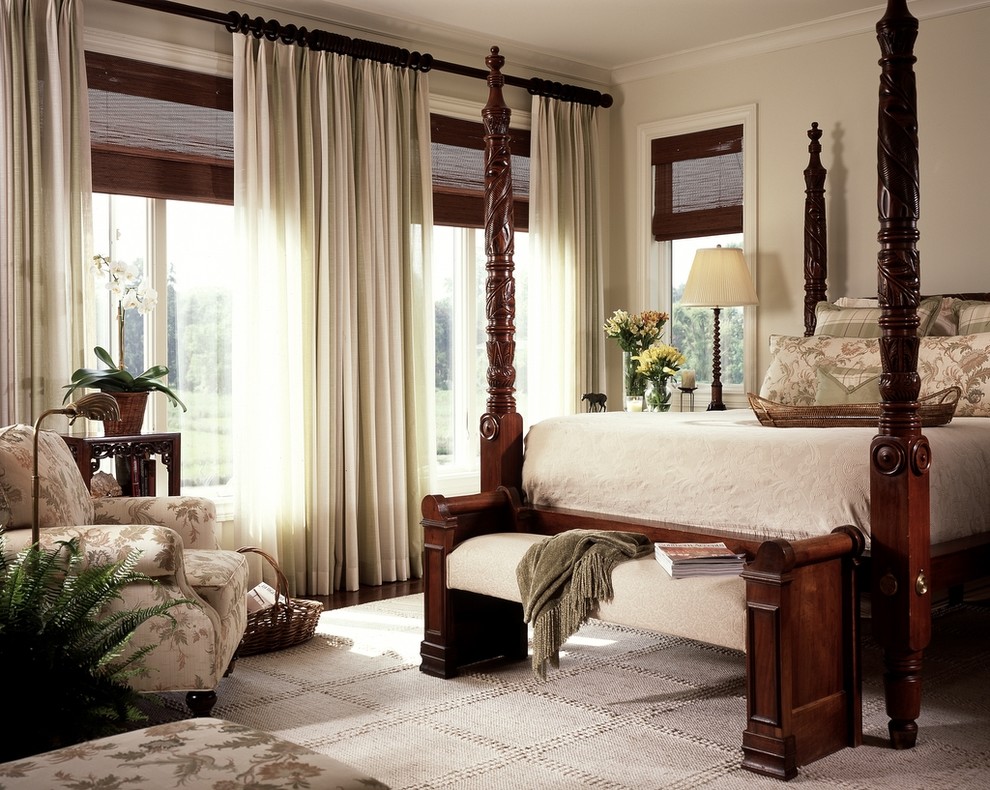 traditional bedroom curtains photo - 2