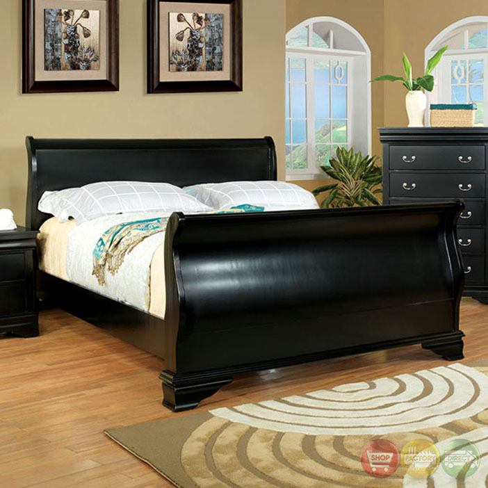 traditional black bedroom furniture photo - 10