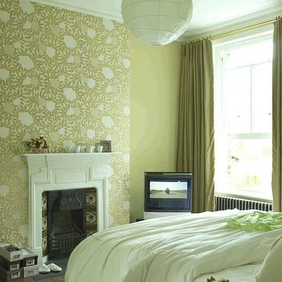 traditional green bedroom photo - 5
