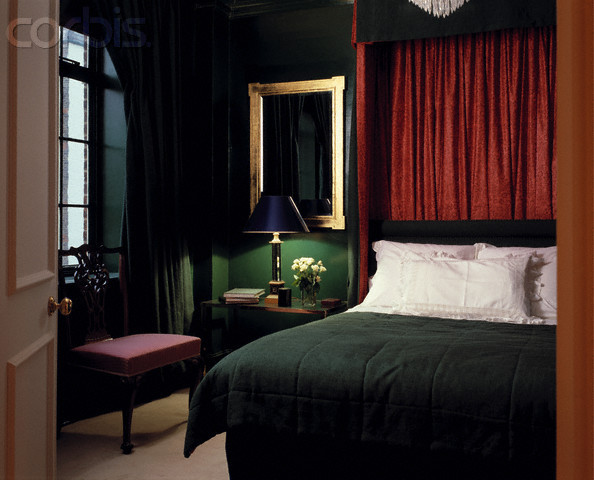 traditional green bedroom photo - 6