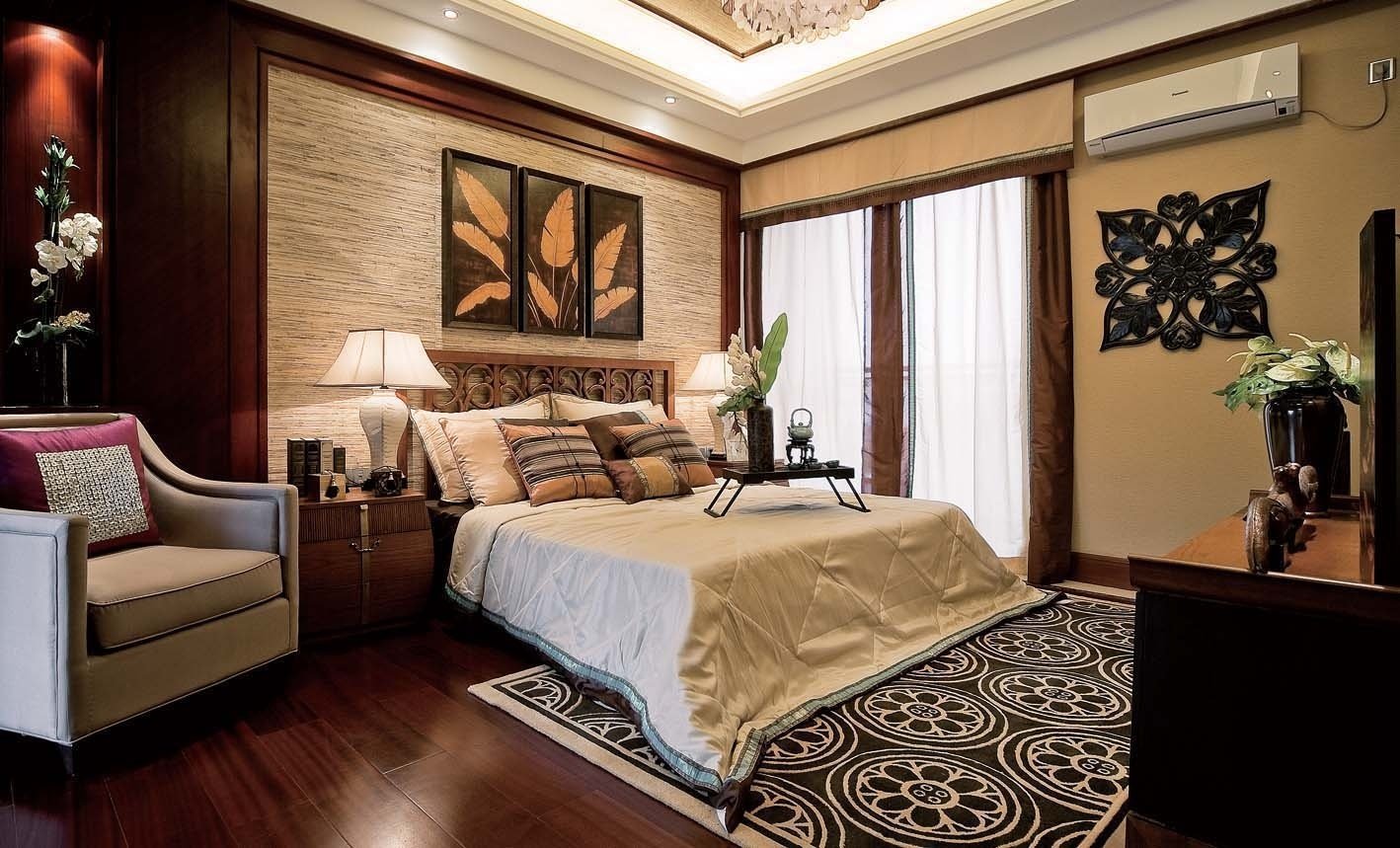 traditional modern bedroom decorating photo - 1