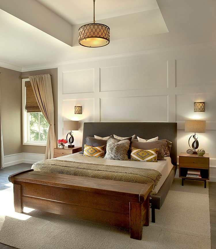 traditional modern bedroom design photo - 1