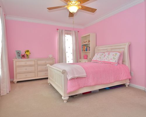 traditional pink bedroom photo - 4