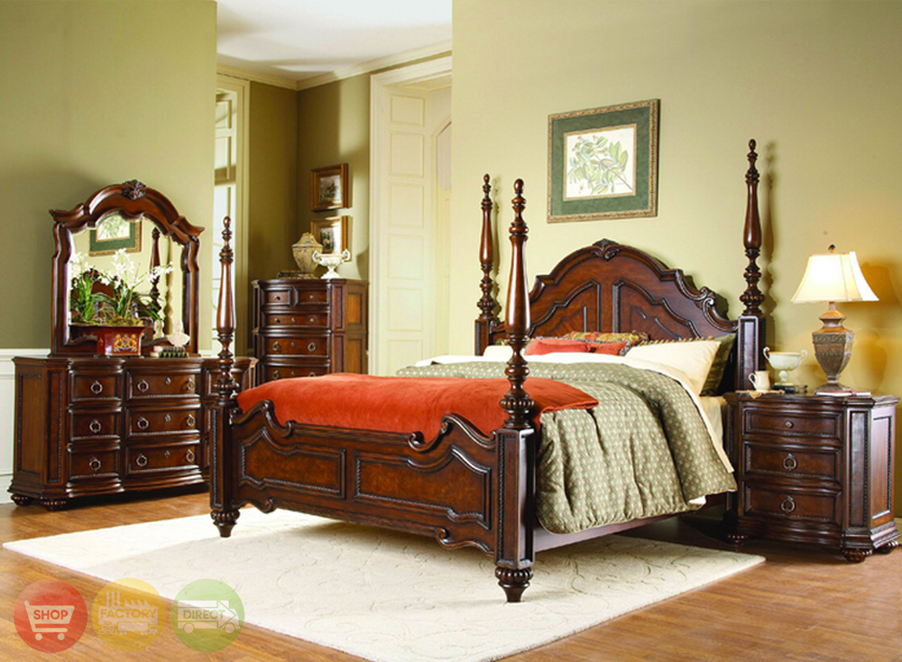traditional poster bedroom sets photo - 3
