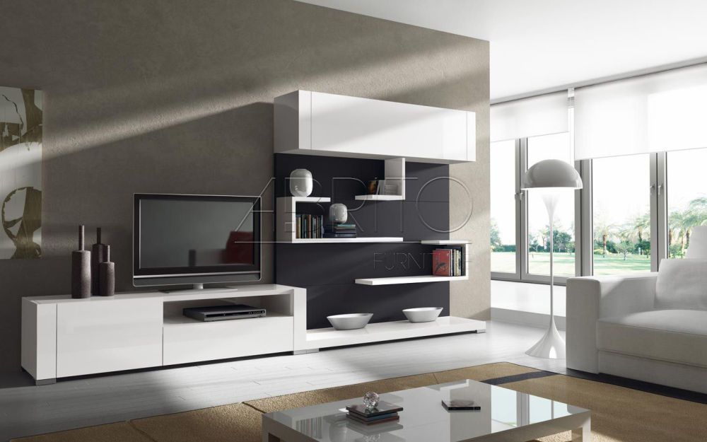 tv unit design ideas living room photo - 4