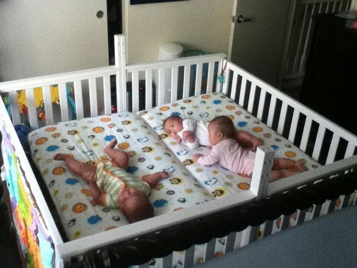 twin baby crib divider photo - 5