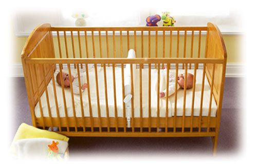 twin baby crib divider photo - 9