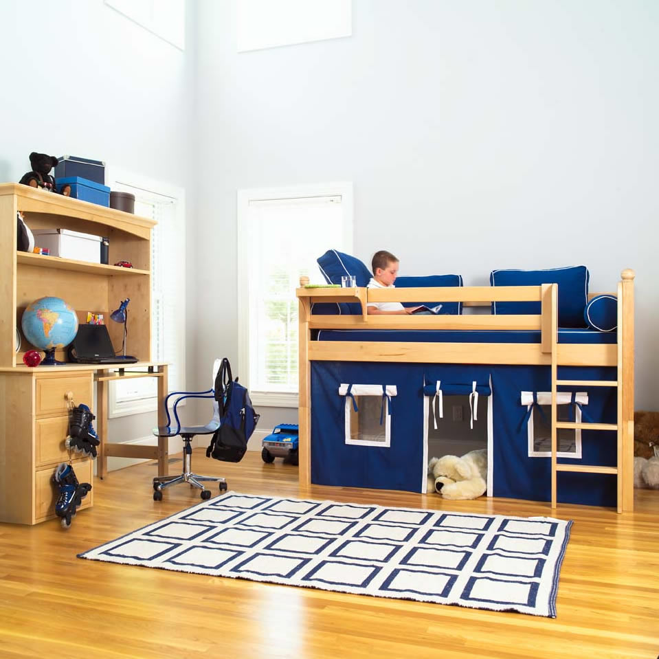 twin low loft beds for kids photo - 10