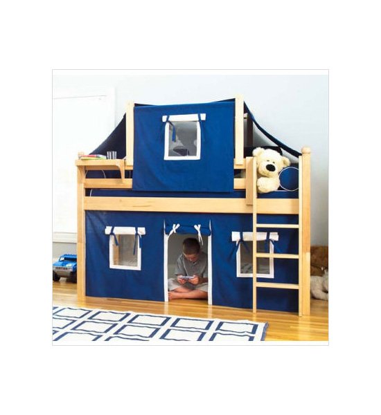 twin low loft beds for kids photo - 8