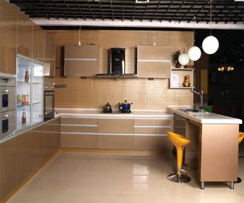 u shaped kitchen designs with breakfast bar photo - 5
