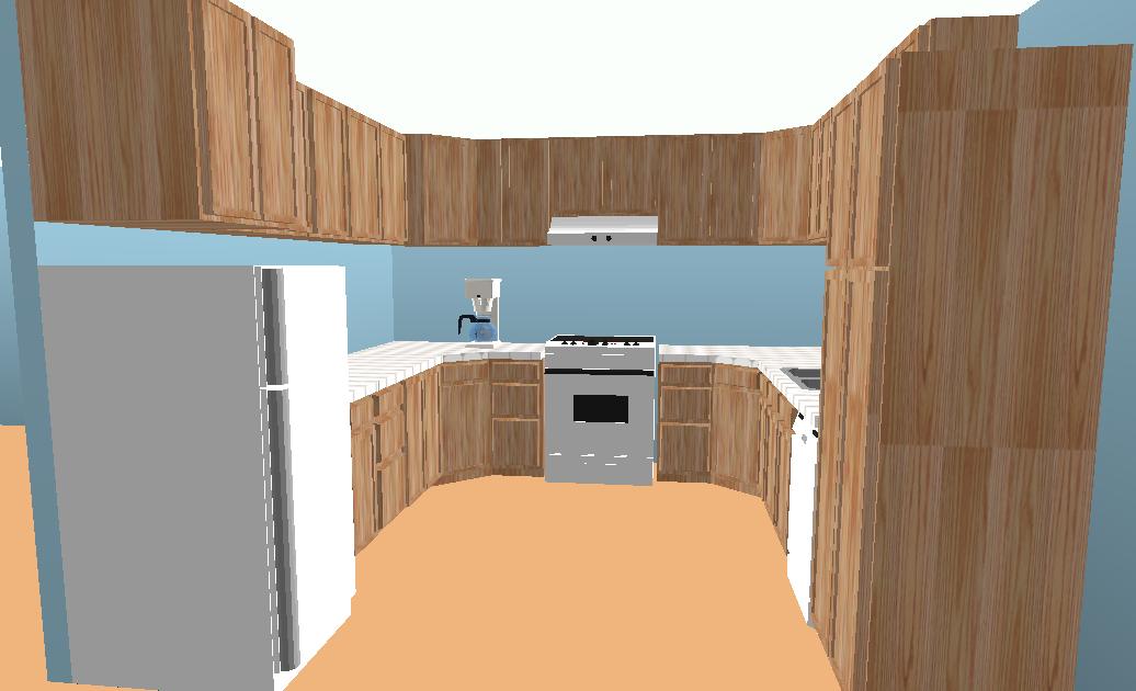 u shaped kitchen layout photo - 10
