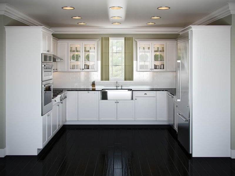 u shaped kitchen layout photo - 3