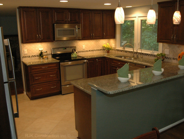 u shaped kitchen renovation photo - 1