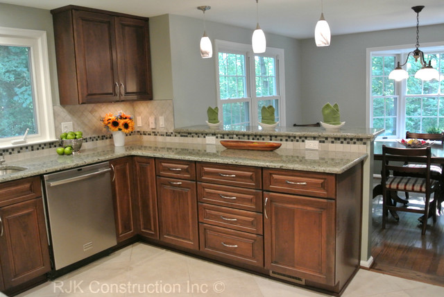 u shaped kitchen renovation photo - 4