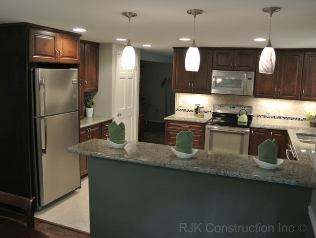 u shaped kitchen renovation photo - 7