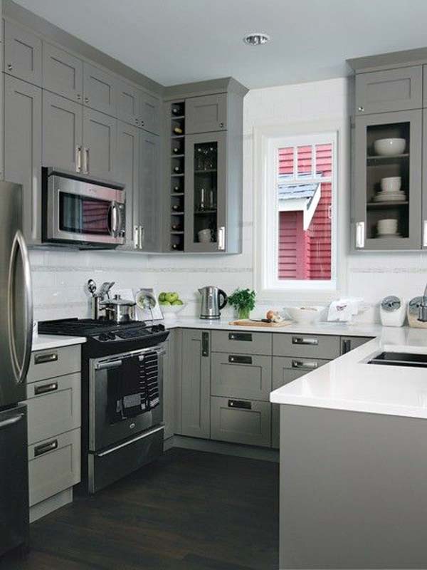 u shaped kitchen style photo - 2