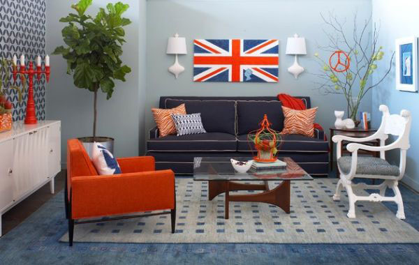 union jack living room designs photo - 4