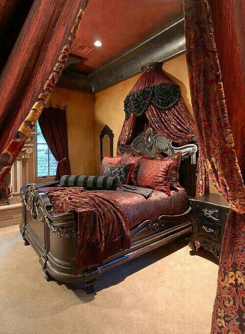 victorian gothic bedroom photo - 10