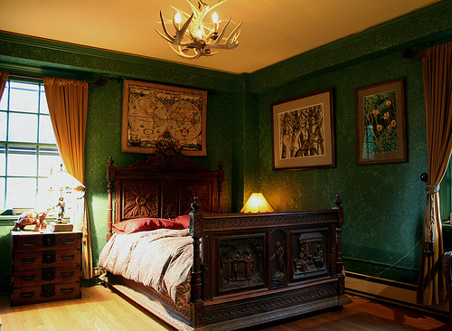 victorian gothic bedroom design photo - 8