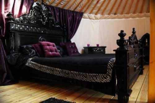 victorian gothic themed bedroom photo - 1