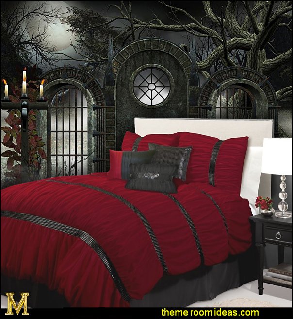 victorian gothic themed bedroom photo - 6