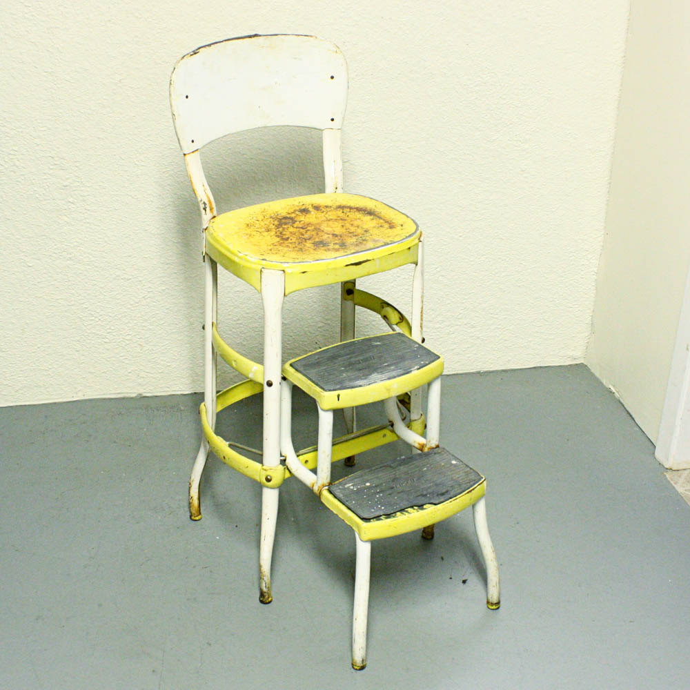vintage kitchen chair with steps photo - 4