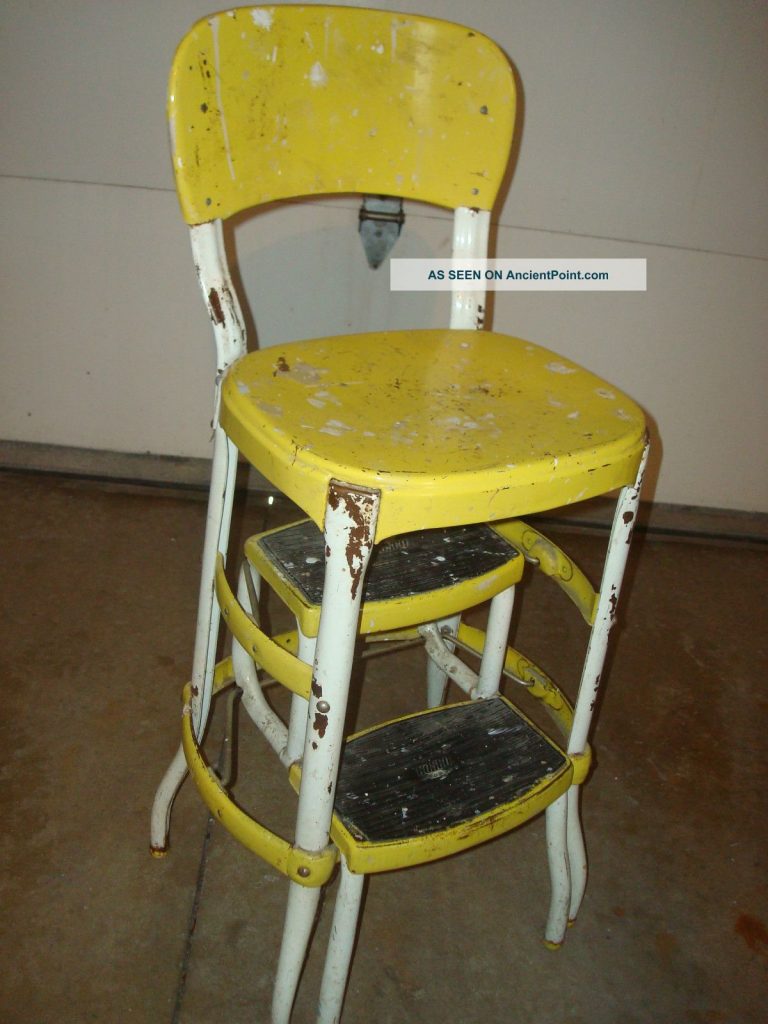 vintage kitchen retro chair bar step stool photo - 4