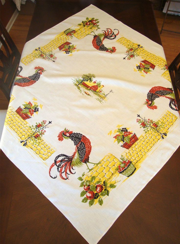 vintage kitchen tablecloths photo - 3