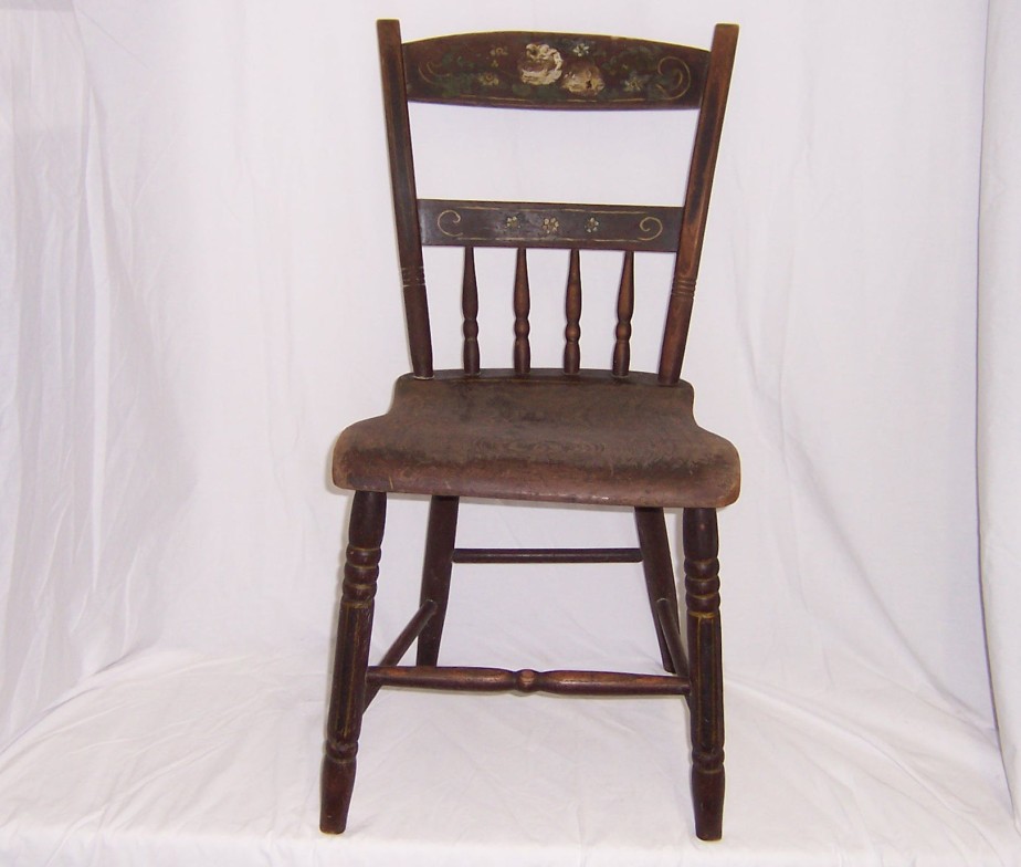 vintage kitchen wood chairs photo - 5
