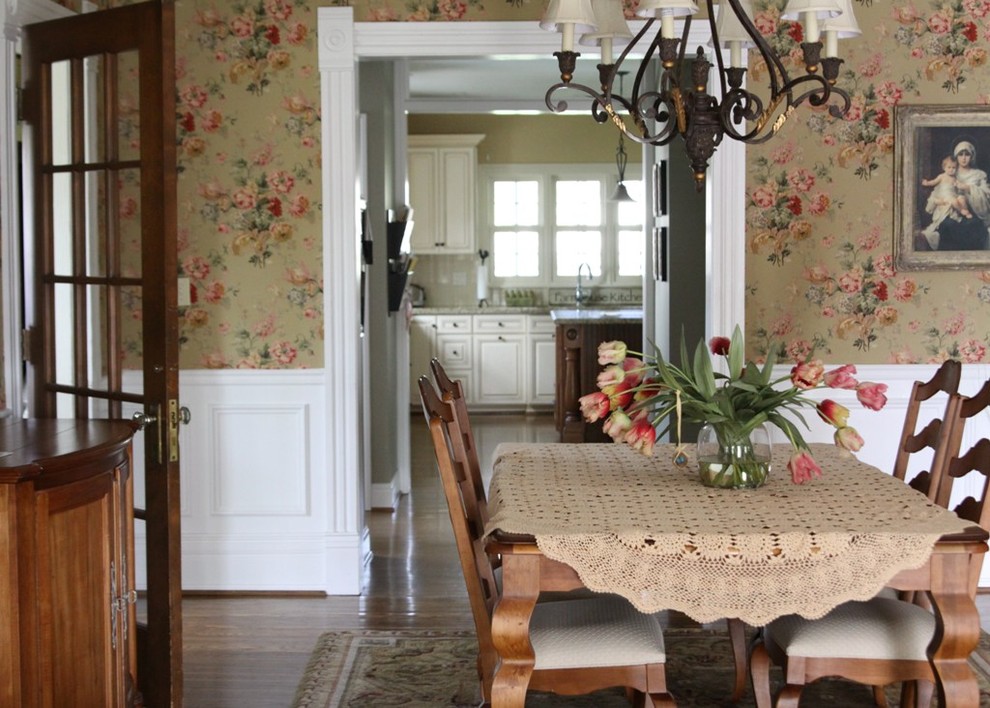 vintage wallpaper for dining room photo - 4