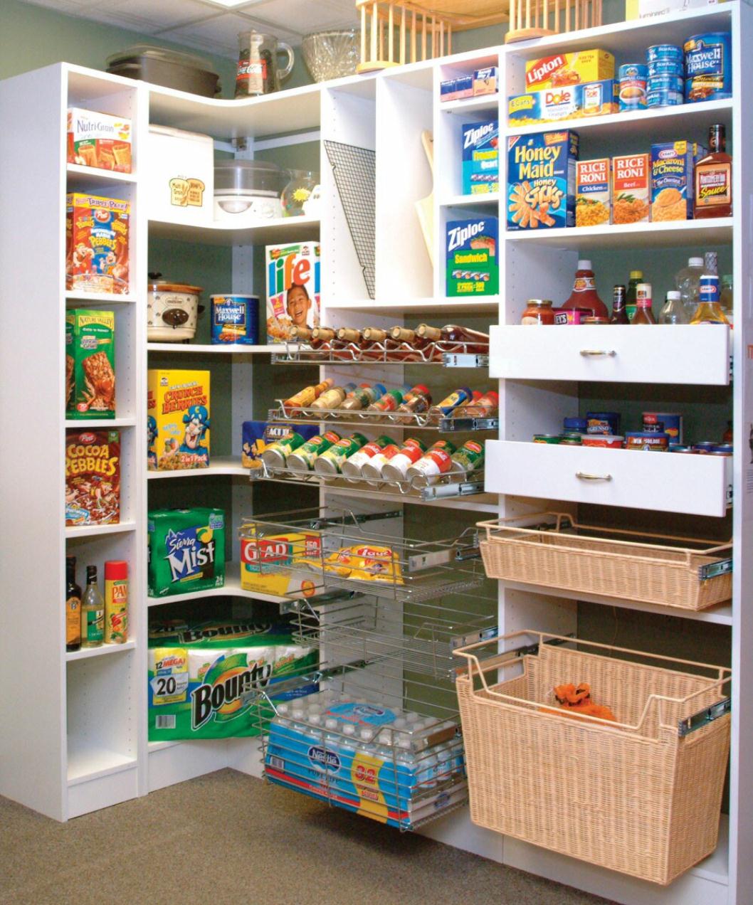walk in pantry shelving systems photo - 8