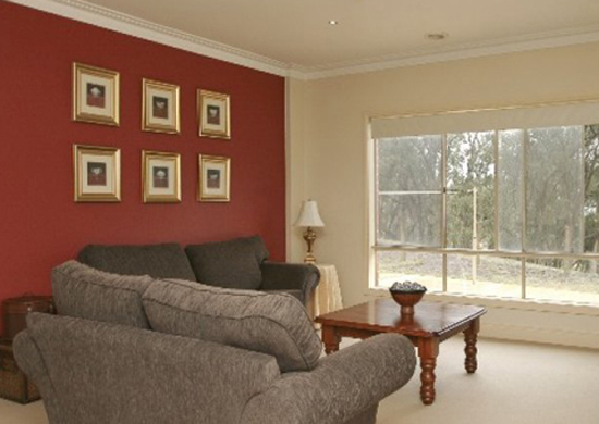 wall colour combination for small living room photo - 4