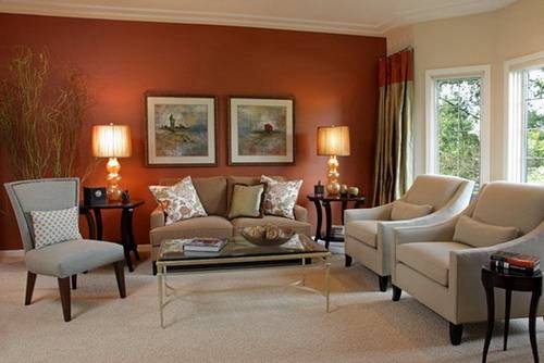 wall colour combination for small living room photo - 8