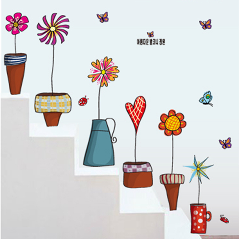 wall flower stickers for kids photo - 3