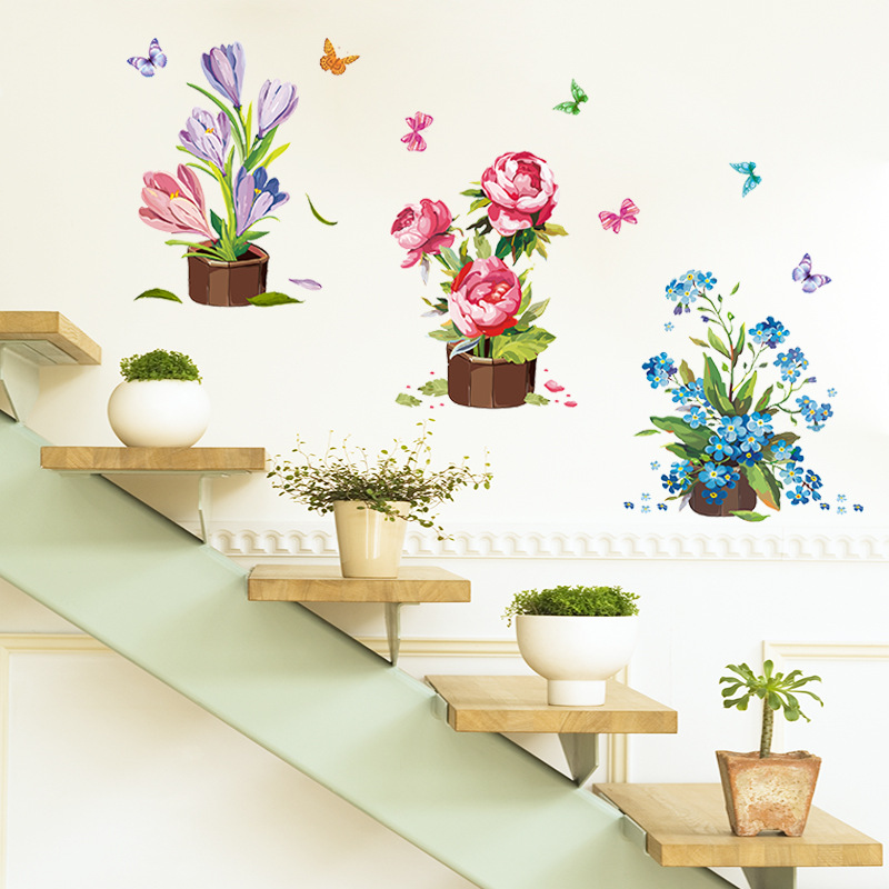 wall flower stickers for kids photo - 6