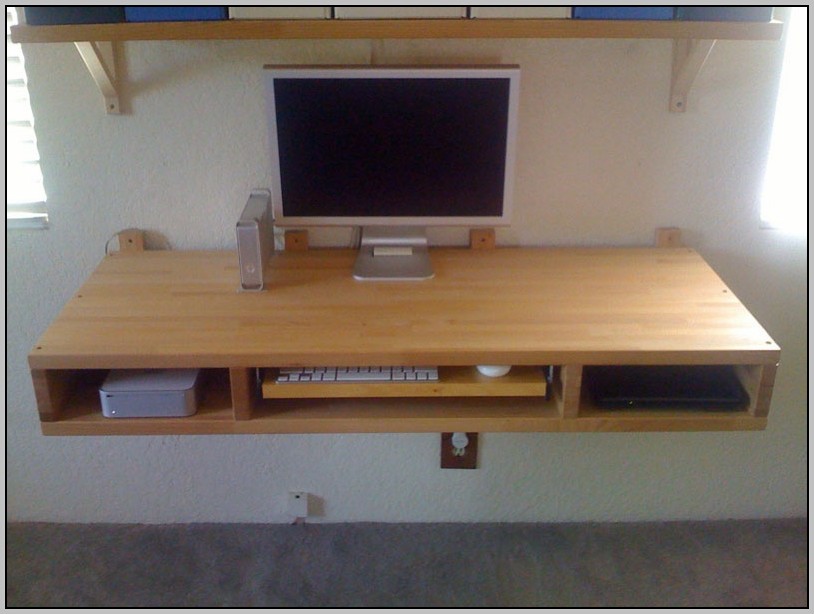 wall mounted desk brackets photo - 8