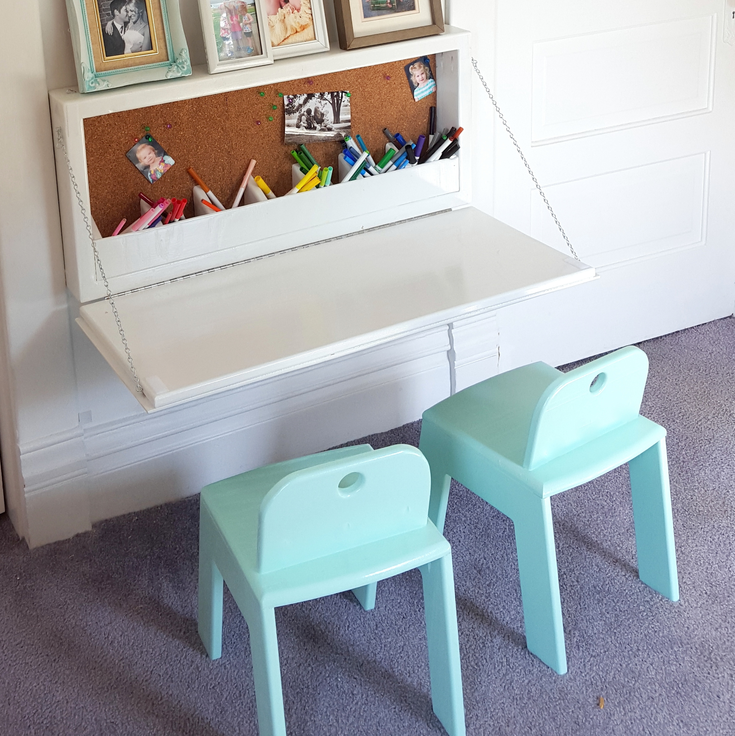 wall mounted desks for kids photo - 2
