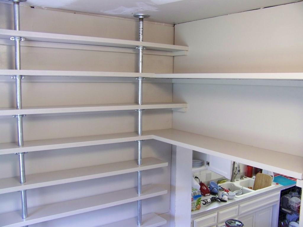 wall mounted pantry shelves photo - 2