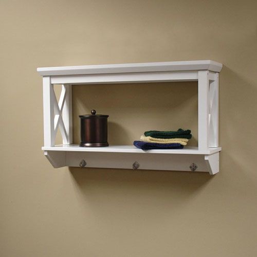 wall mounted shelves bathroom photo - 7