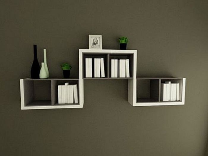 wall mounted shelves design photo - 4
