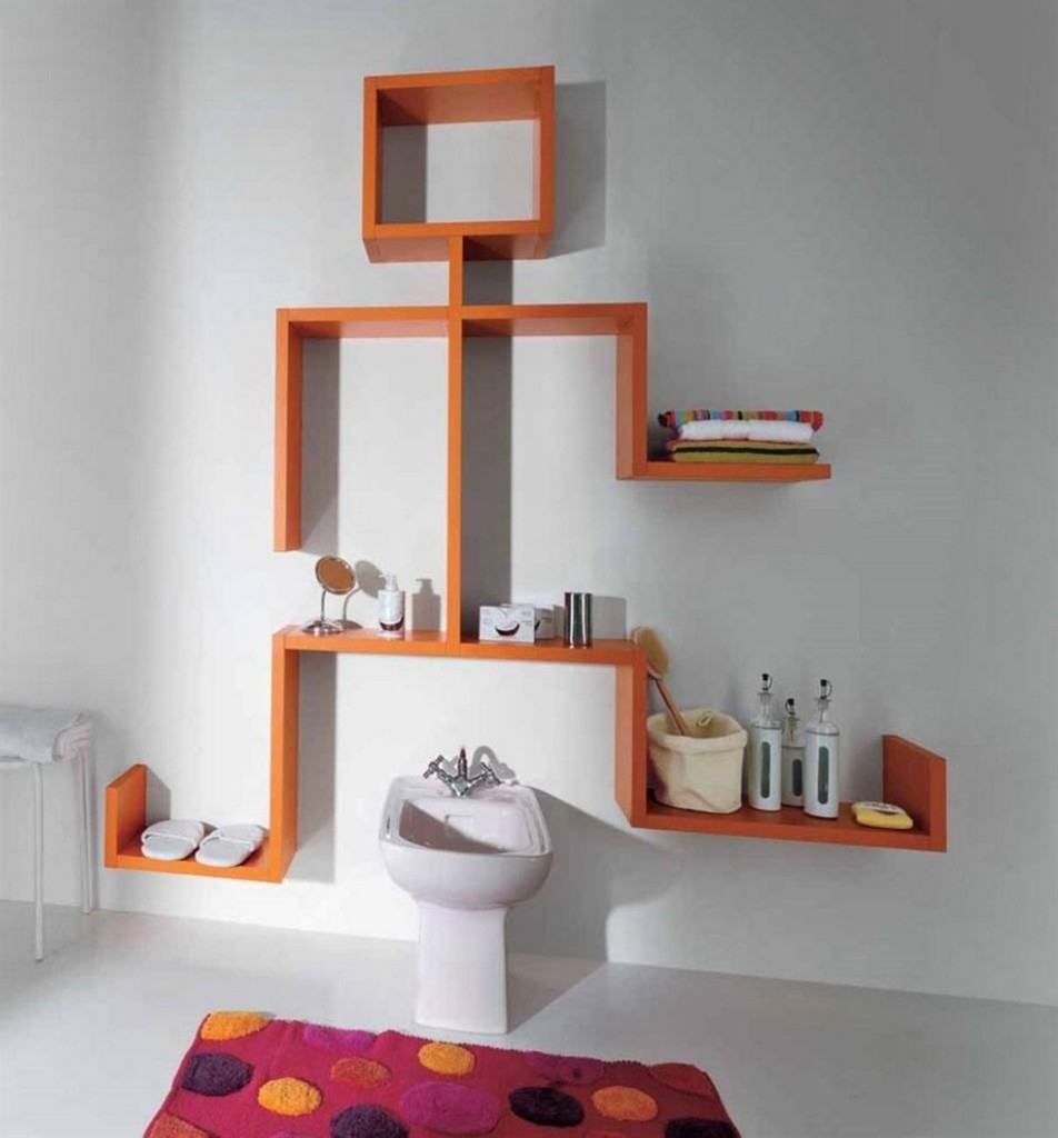 wall mounted shelves design photo - 6