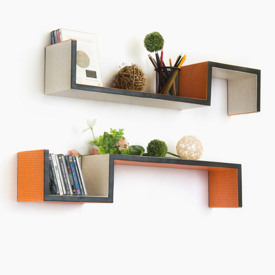 wall mounted shelves design photo - 8
