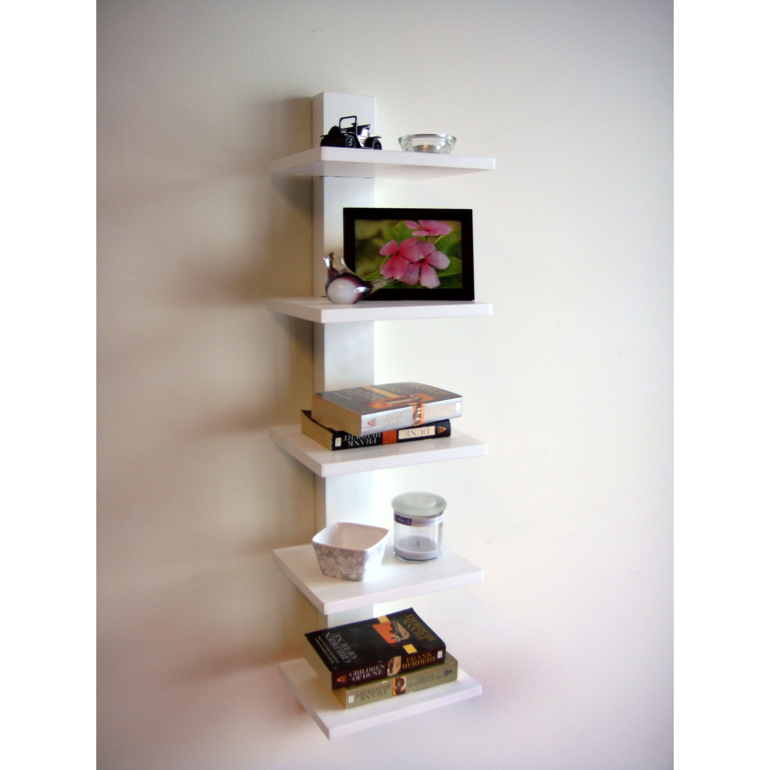 wall mounted shelves for books photo - 5