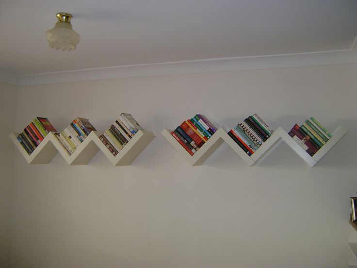wall mounted shelves for books photo - 9